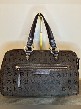 Bvlgari "Logomania" Boston Bag